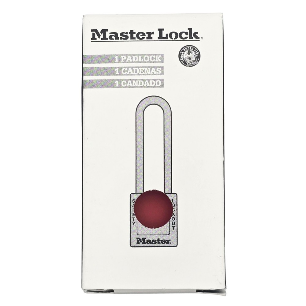 Master Lock 410KARED Safety Lockout Padlock Red