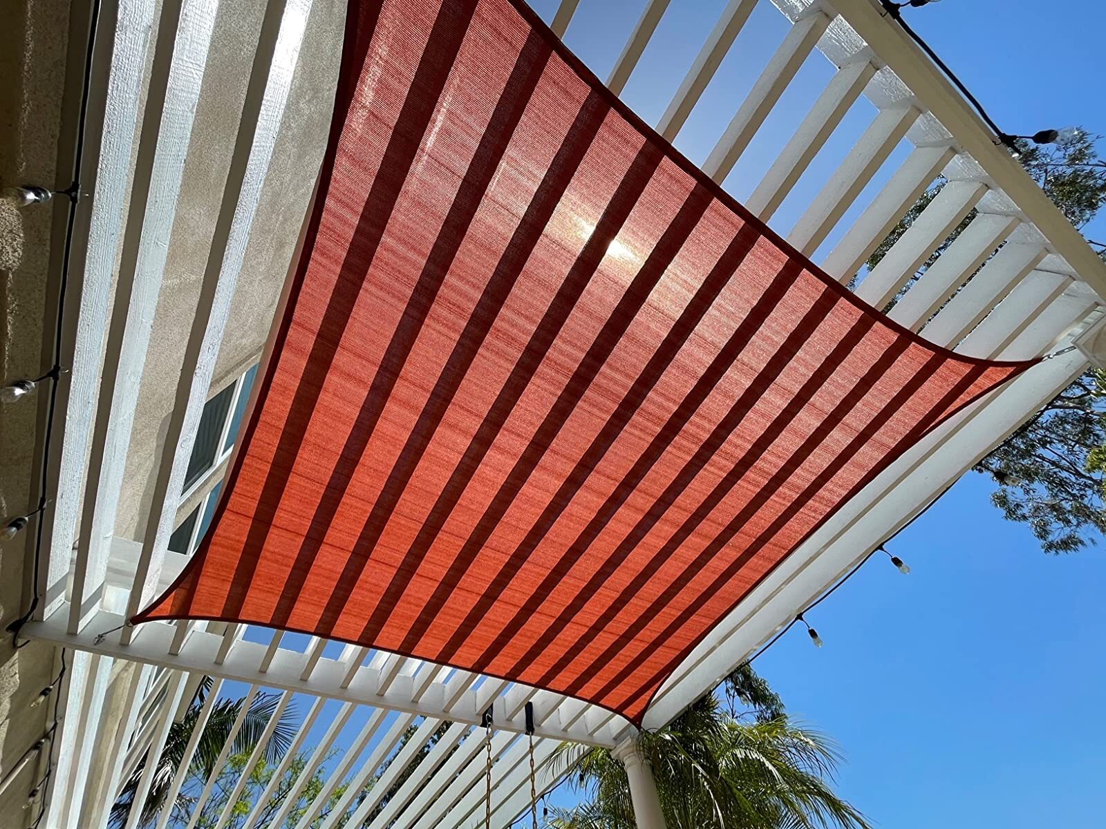 Sun Shade Sail Canopy Rectangle Sand UV Block Sunshade For Backyard Deck Outdoor