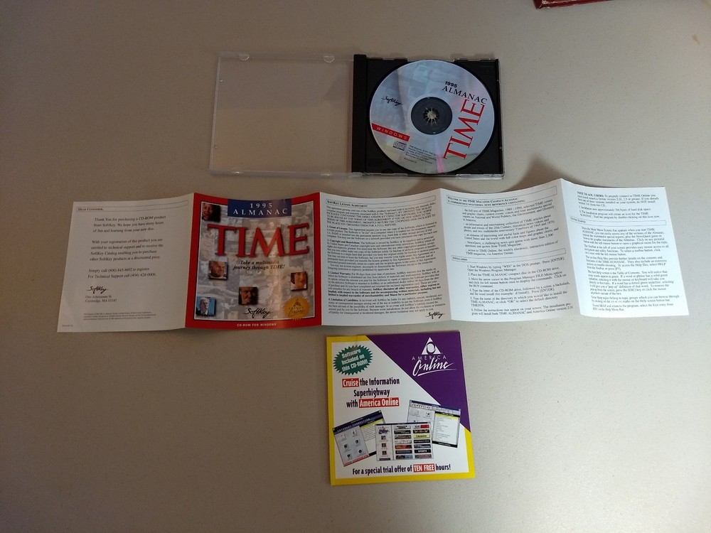 Time Multimedia Almanac PC CD ROM, 1995