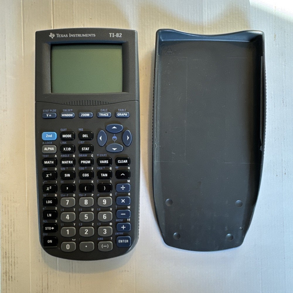 Texas Instruments TI-82 Gray Graphing Calculator Tested and Working