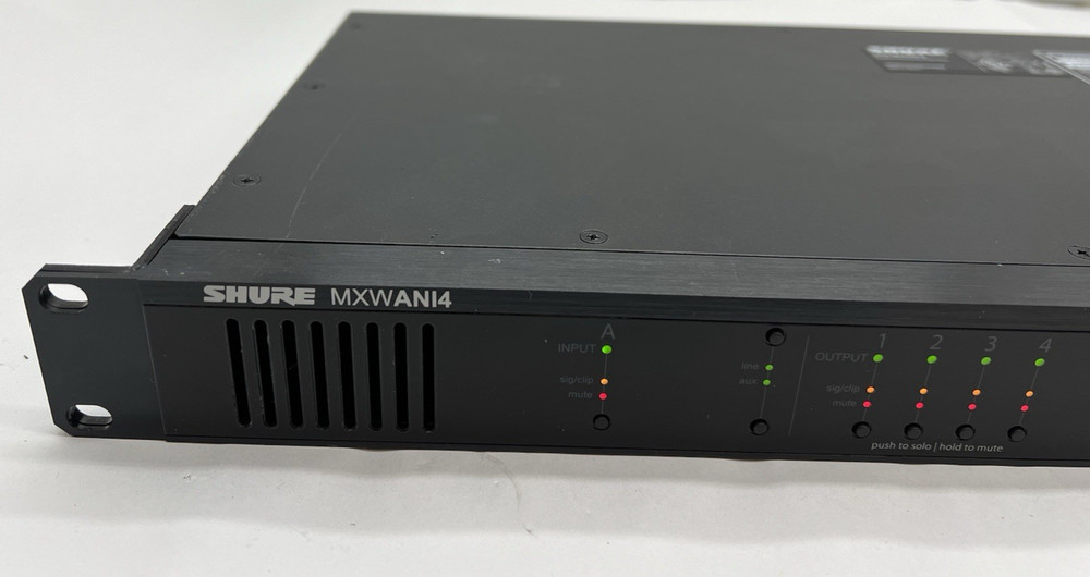 Shure MXWANI4 4 Channel Audio Network Interface for Microflex Wireless