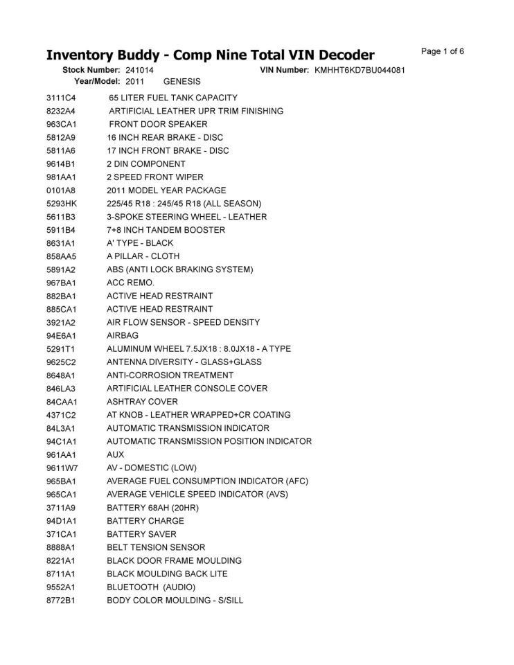 Display Screen w/ Navigation Upper Fits 09-12 Genesis 3660631