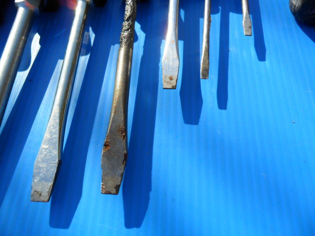 Snap On Tools Huge Screwdriver Lot 19 Pieces Hard Black Handle Plillips & Flat