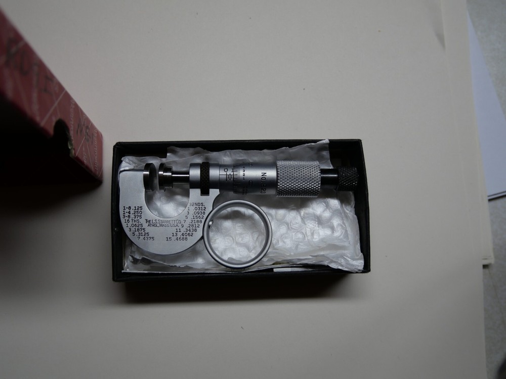 Starrett No 223 RL Micrometer with box