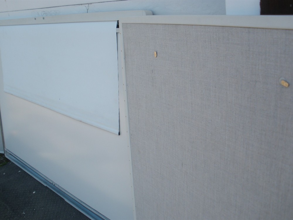 Egan Visual White Board/ Poster Board, Projection Screen Combination