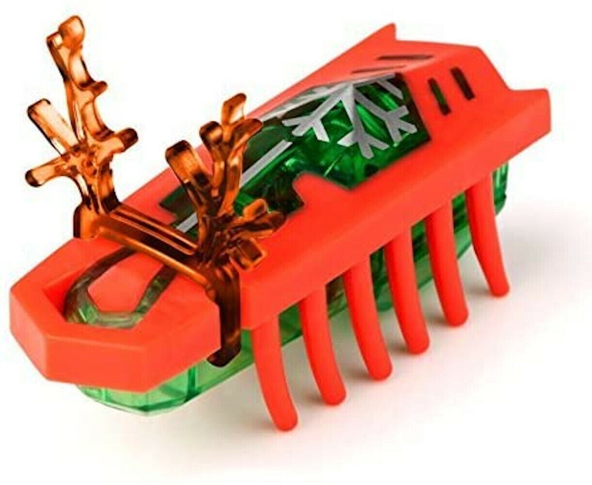 Hexbug Nano Reindeer Antlers RED Legs GREEN Body Hex Bug Rudolph Xmas Ornament