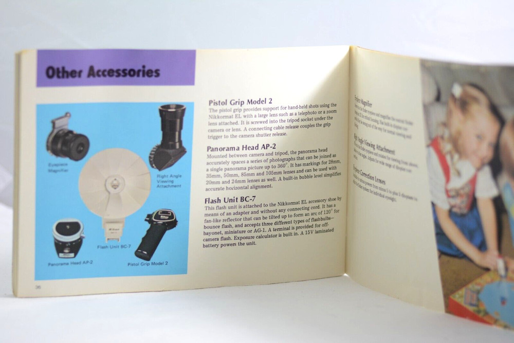 NIKON NIKKORMAT EL CAMERA SYSTEM BOOKLET (EXCELLENT)