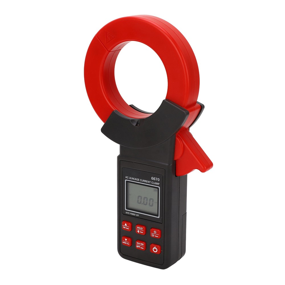AC Leakage Ammeter Clamp LCD Backlight High Accuracy Leakage Current Meter