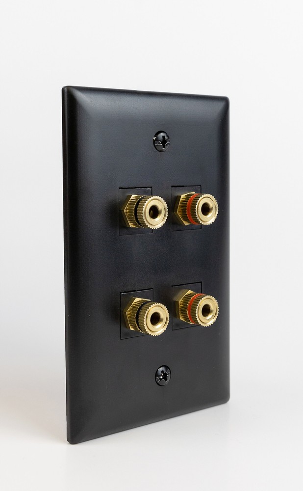 Speaker Snap Keystone Binding Posts 25 Pairs / 50 Pieces -Black