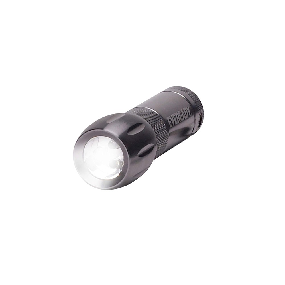 Eveready Compact LED Metal Flashlight Water Resistant, Includes 3 Super Heavy