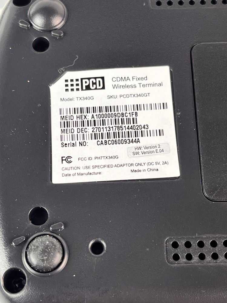 Sprint Phone Connect CDMA Fixed Wireless Terminal Model: TX340G