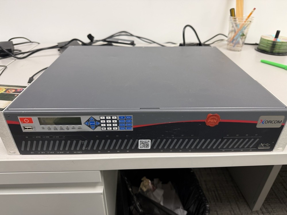 Used Xorcom CXE3000 IP PBX Unit With Power Adapter