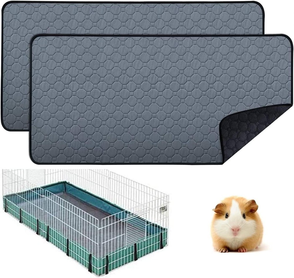 Eco-Friendly Guinea Pig Cage Liners – Super Absorbent Machine Washable 2-Pack