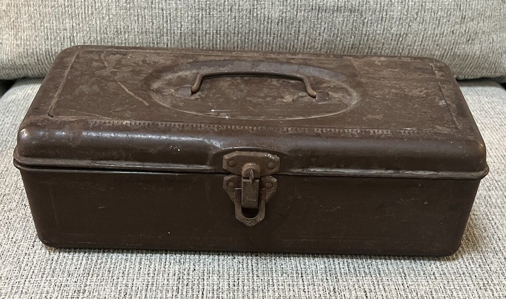 Vintage Casco Electri-Craft Brown Tool Box