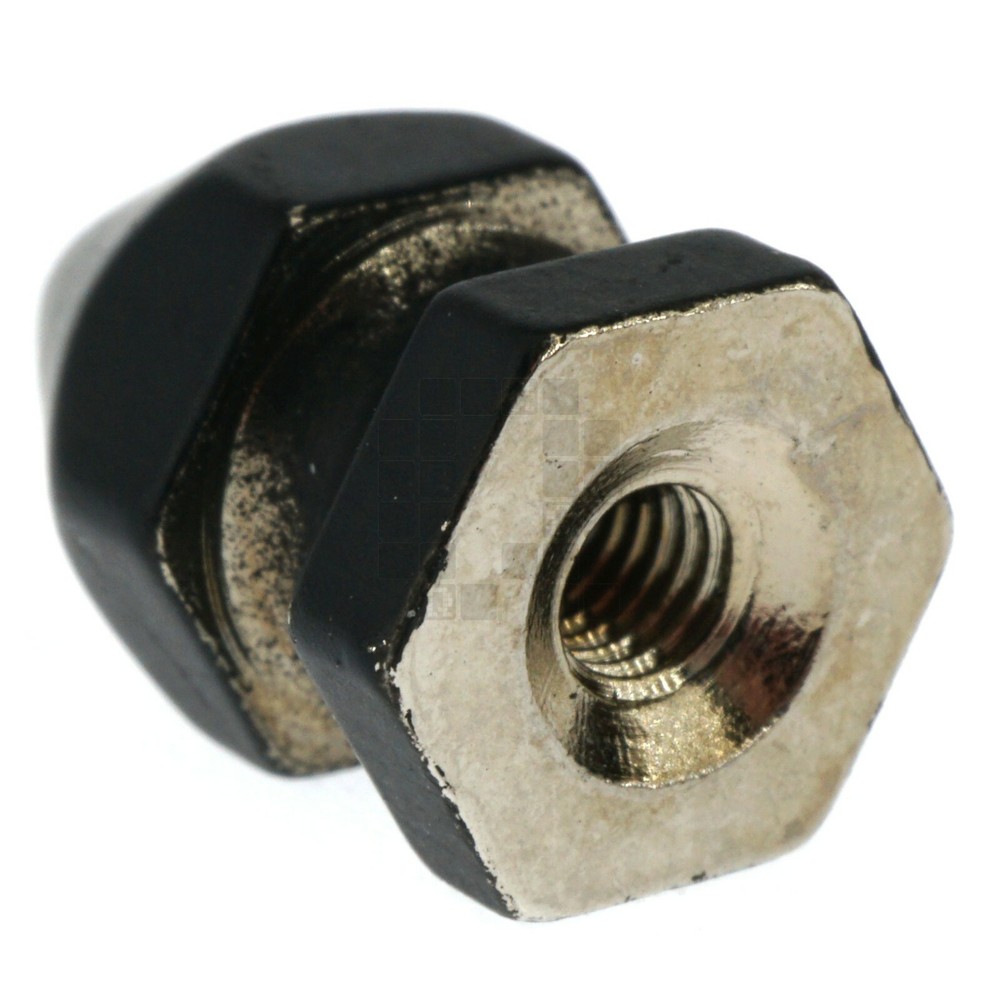 Black Hex Tree Spike 8x14mm, Threaded M3-0.5mm, 5 Pack