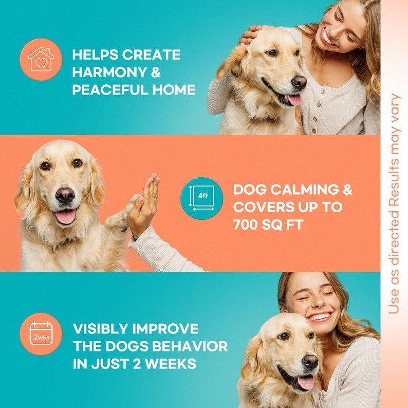 Dog Calming Pheromone Diffuser Refills 3 Pack Anxiety Stress Relief Support
