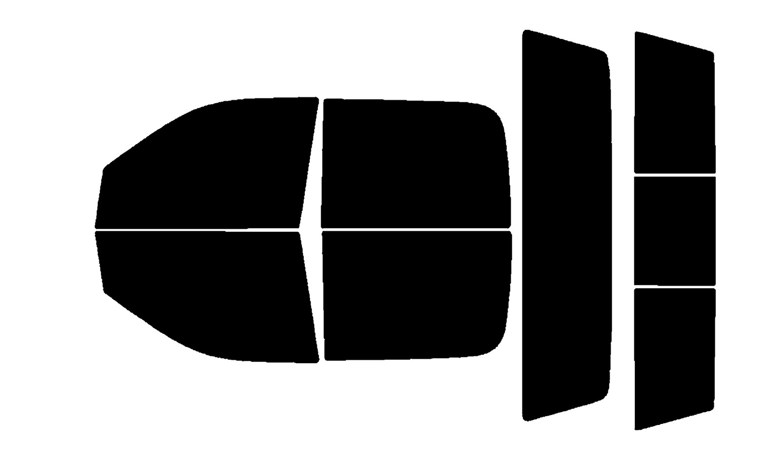 Computerized Custom PreCut 2Ply Window Tint Film Kit For ALL RAM 1500 Crew