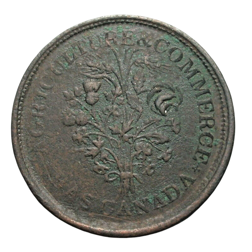 Canada 1 Sou Bouquet Token
