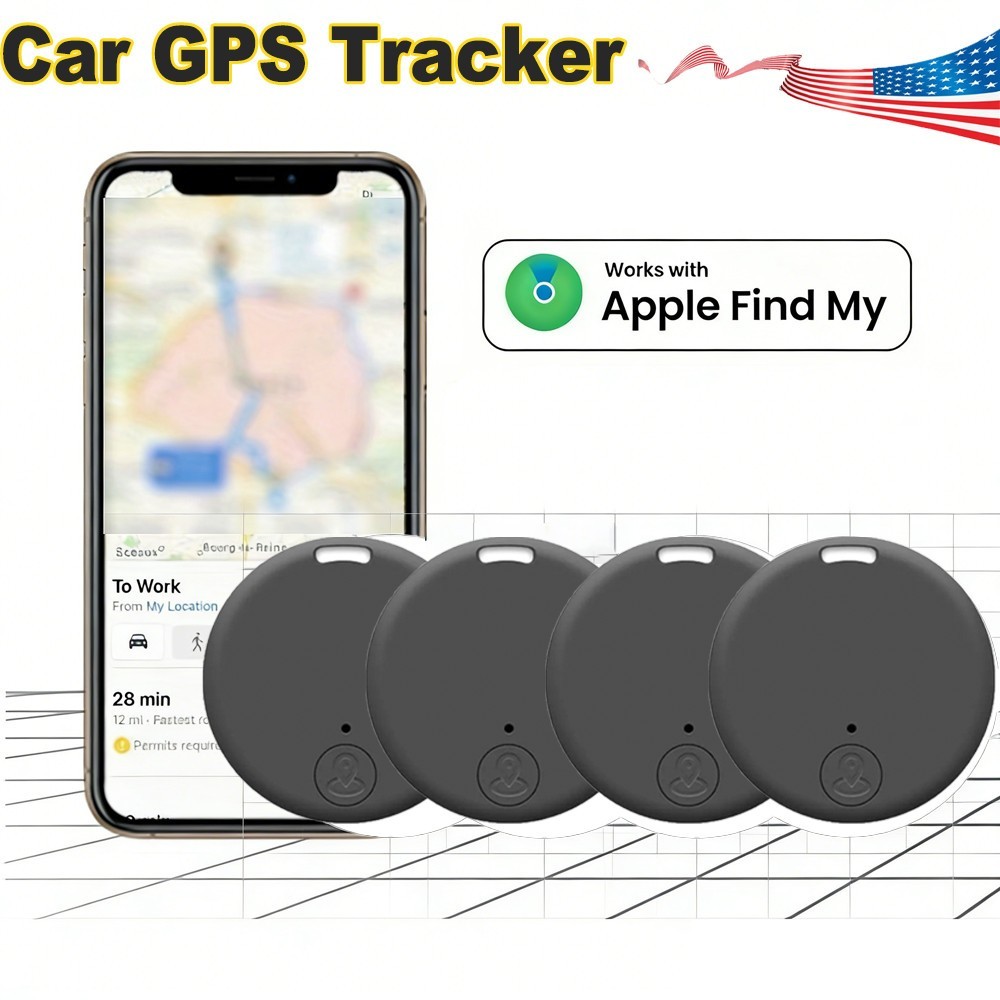 4x GPS Tracker for Vehicles Car Tracking Device,Mini Hidden for iPhone Android