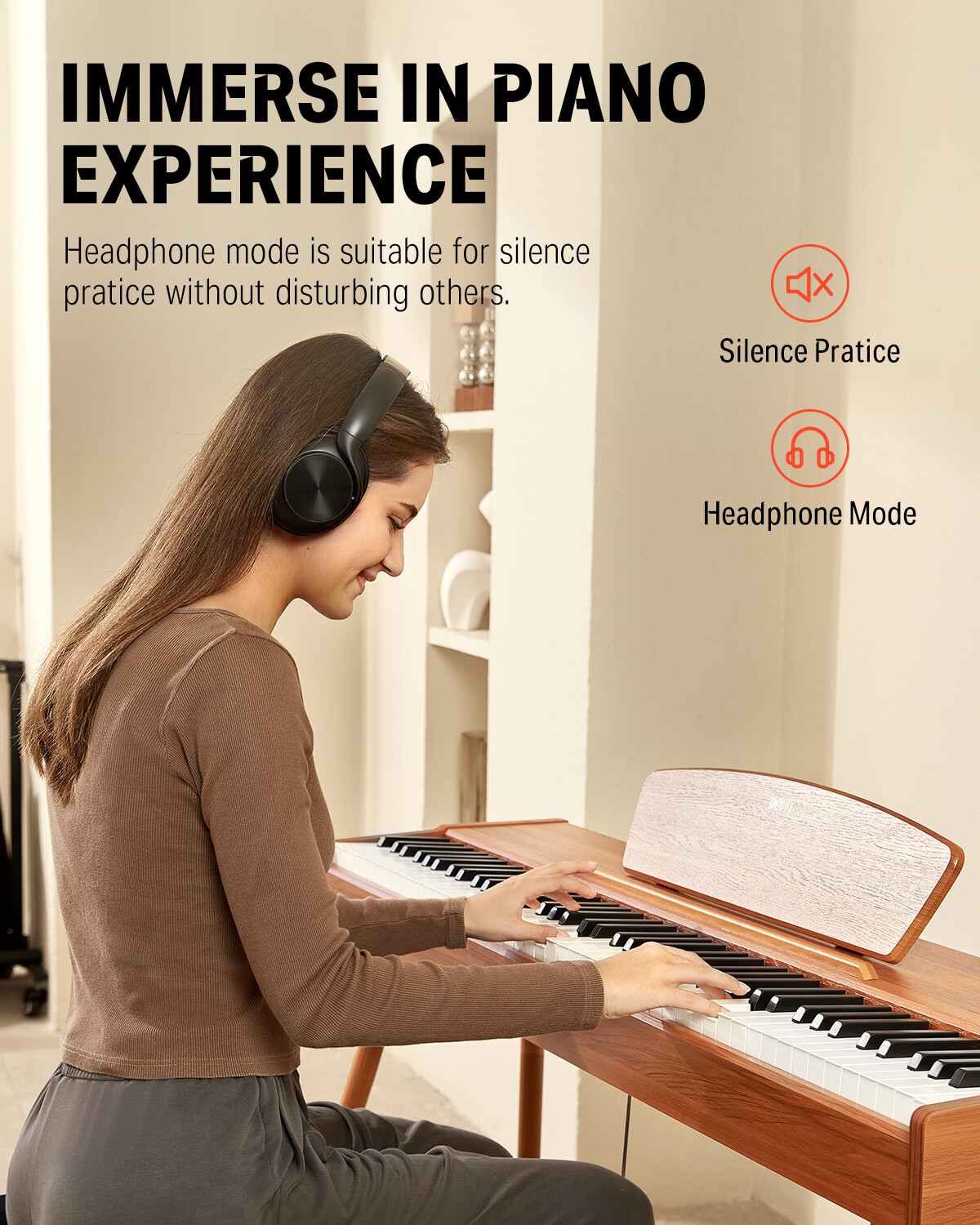 Donner DDP-80 88-Key Weighted Digital Piano Keyboard with Stand