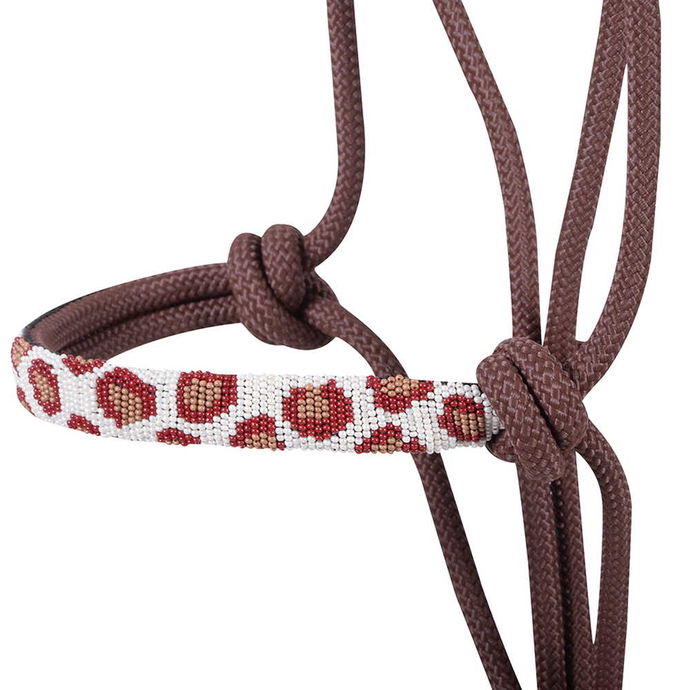 CASHEL BEADED NOSE ROPE HALTER