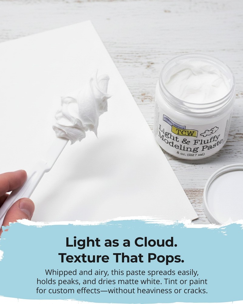 Modeling Paste for Textured Art - Dimensional Paste for Stenciling, Acrylic P...