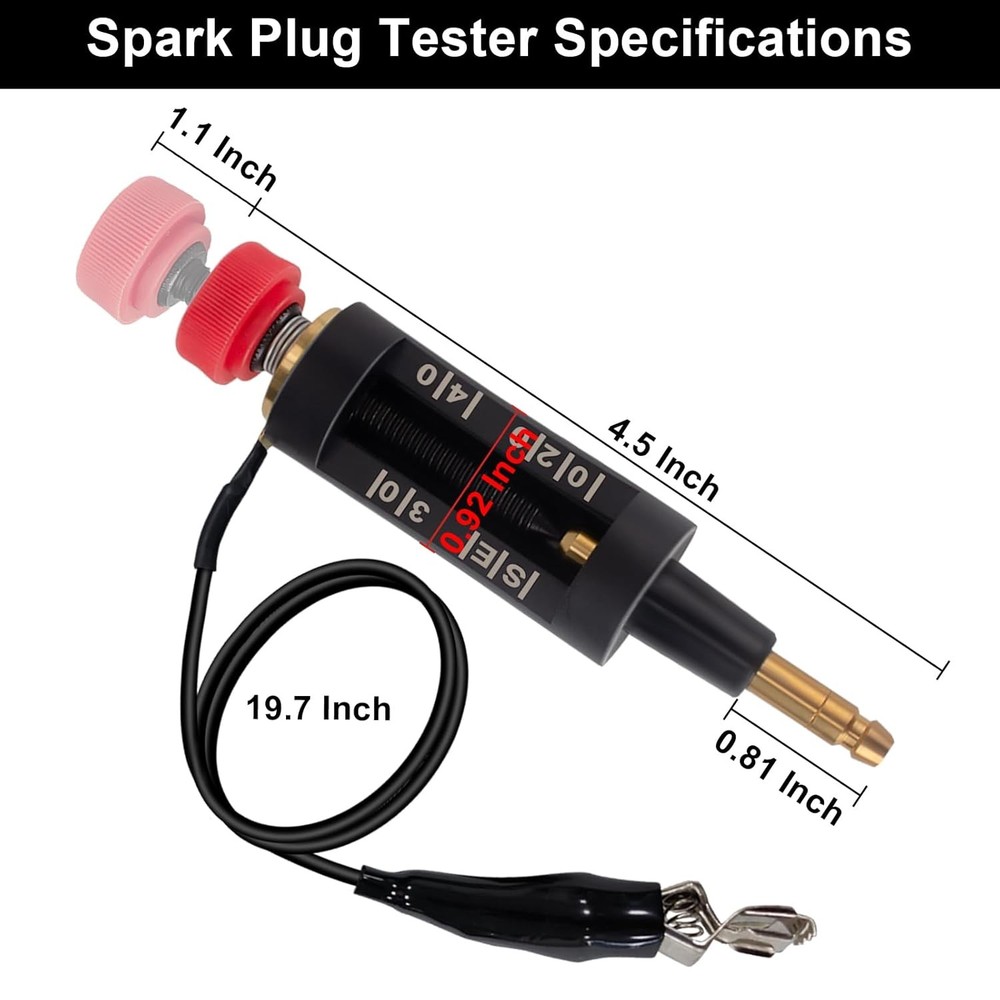 Spark Plug Tester, Adjustable Ignition Coil Tester System, Coil Pack Tester, Spa