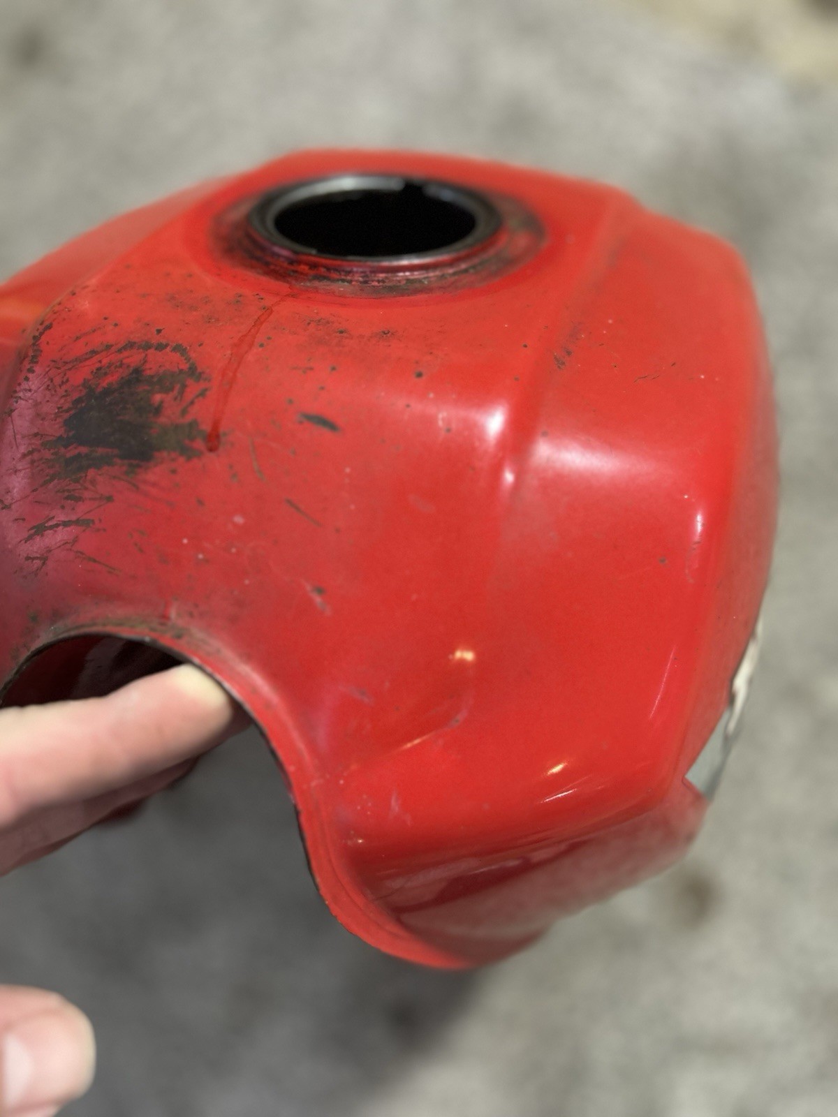 Honda Atc Big Red Oem Gas Fuel Tank 250es 1985 1986 86 85 87 250 Es Clean Inside