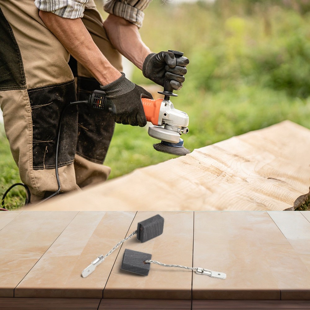 For WEP Series Angle Grinder Compatible Replacement Carbon Brushes Two Pack