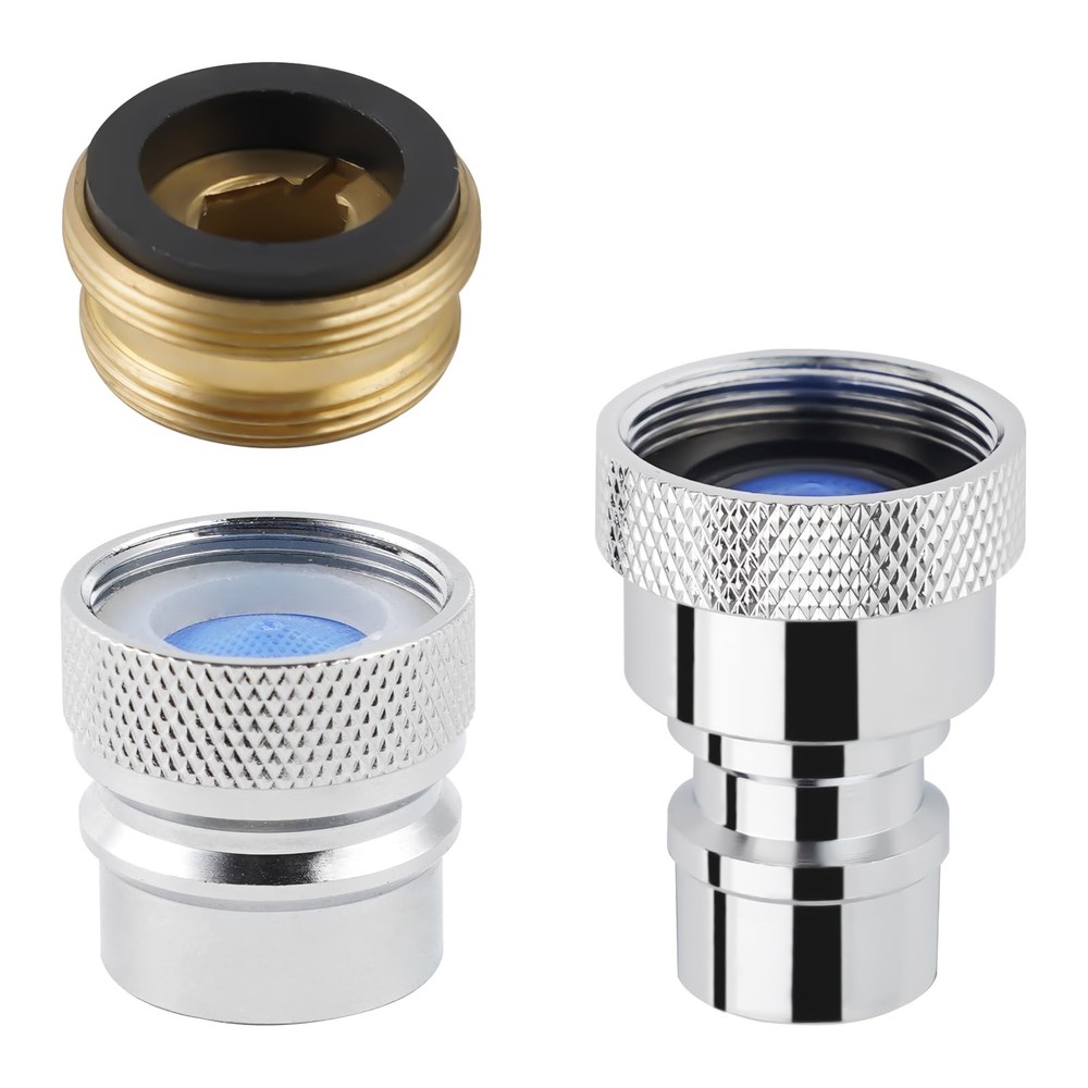 Portable Dishwasher Faucet Adapter 2PCS, Brass Kitchen Sink Faucet Adapter Co...