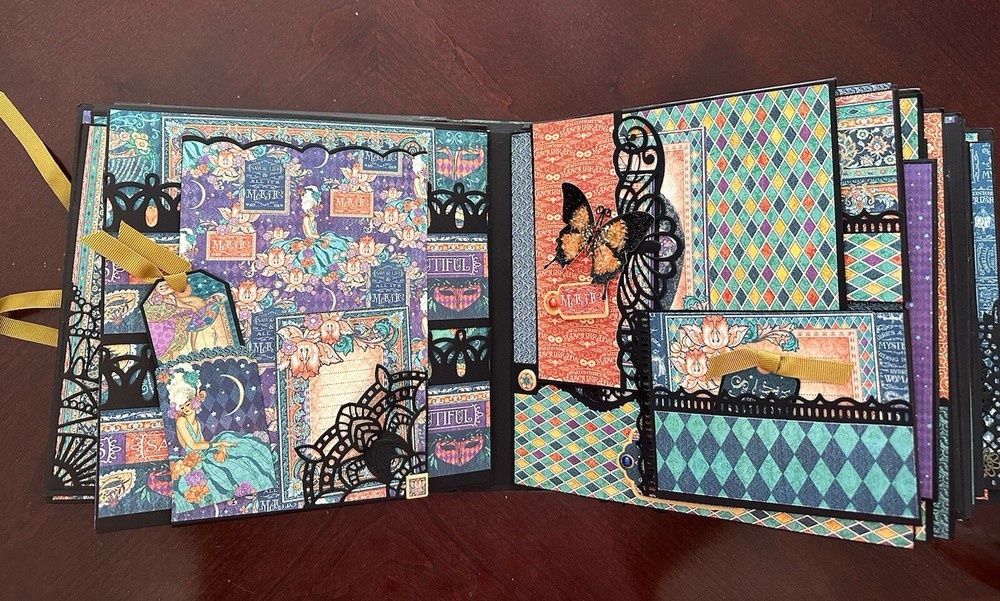Handmade Album Using Graphic 45 Midnight Masquerade