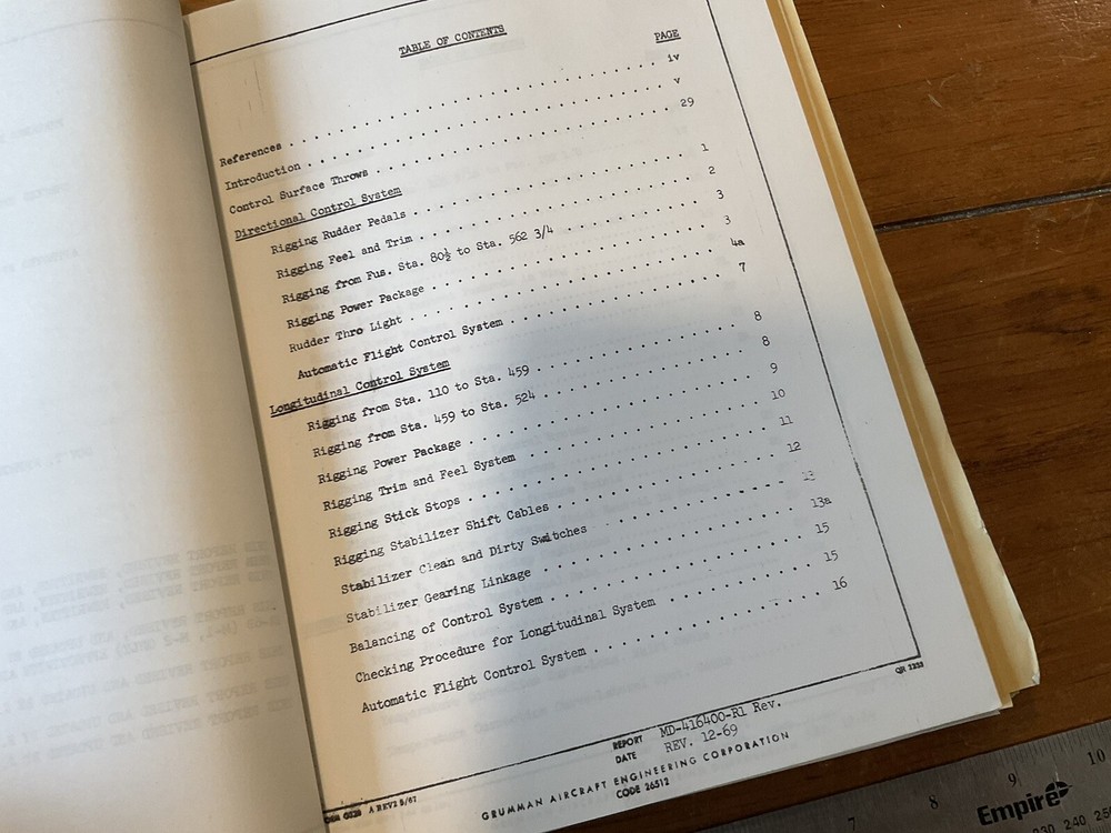 ORIGINAL 1963 GRUMMAN A-6A EA-6A FLIGHT CONTROL SYSTEMS GUIDE BOOK