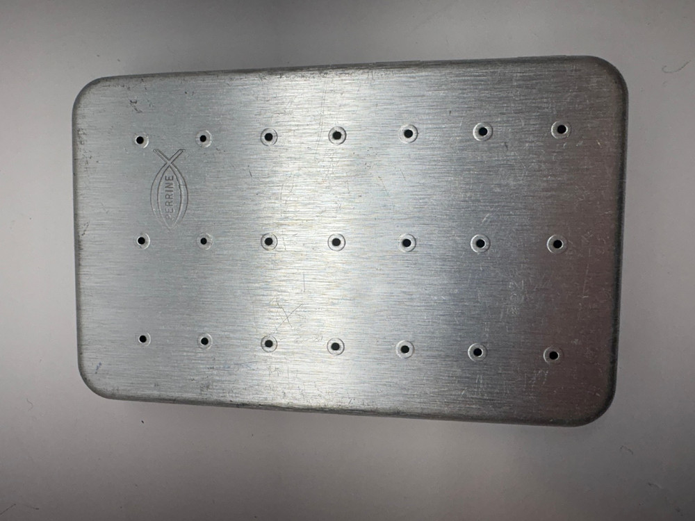 Vintage Perrine #92 Aluminum Fly Box