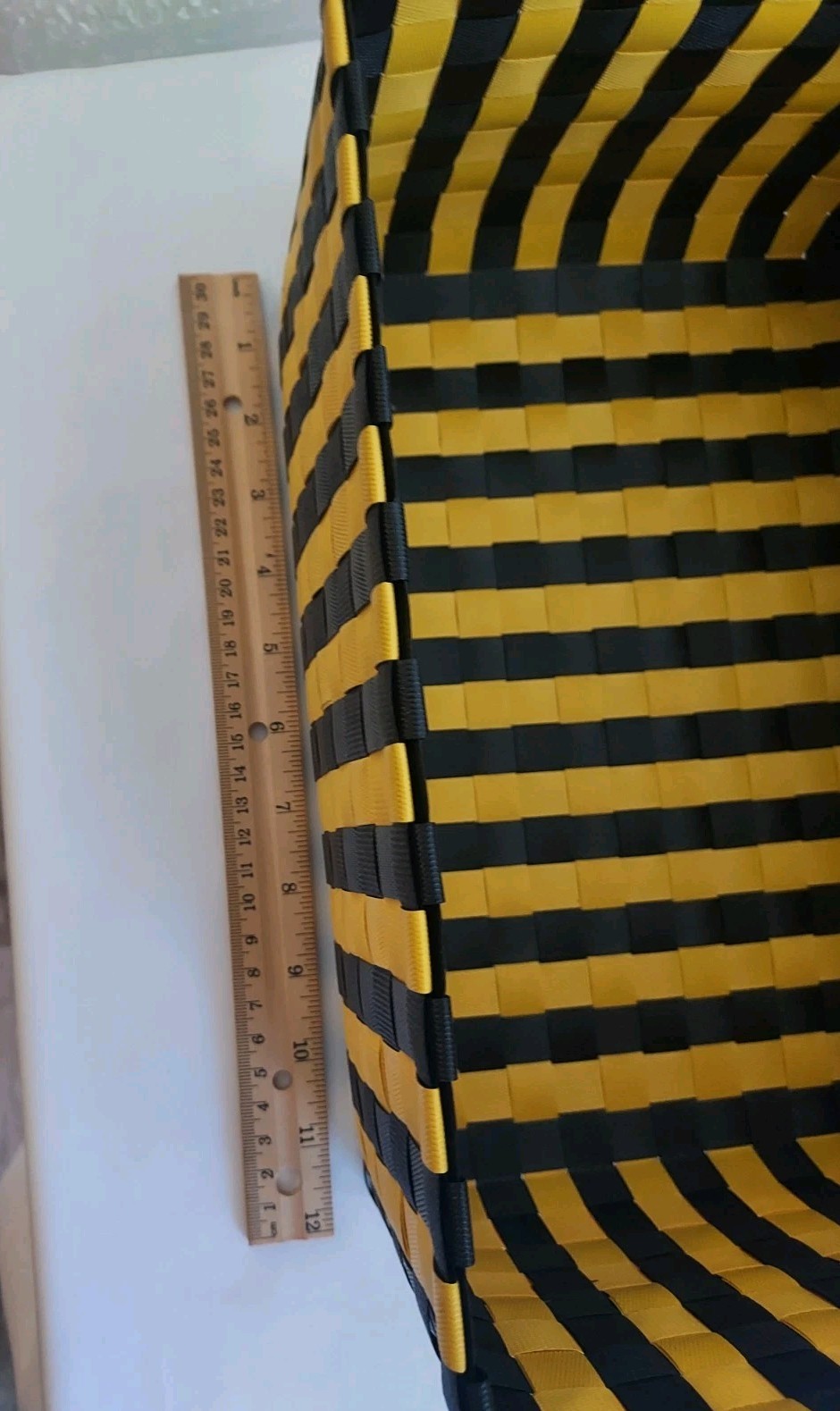 Hay Maxim Stripe Box s Yellow and Black Sewing Box and Storage Sewing Supply Box
