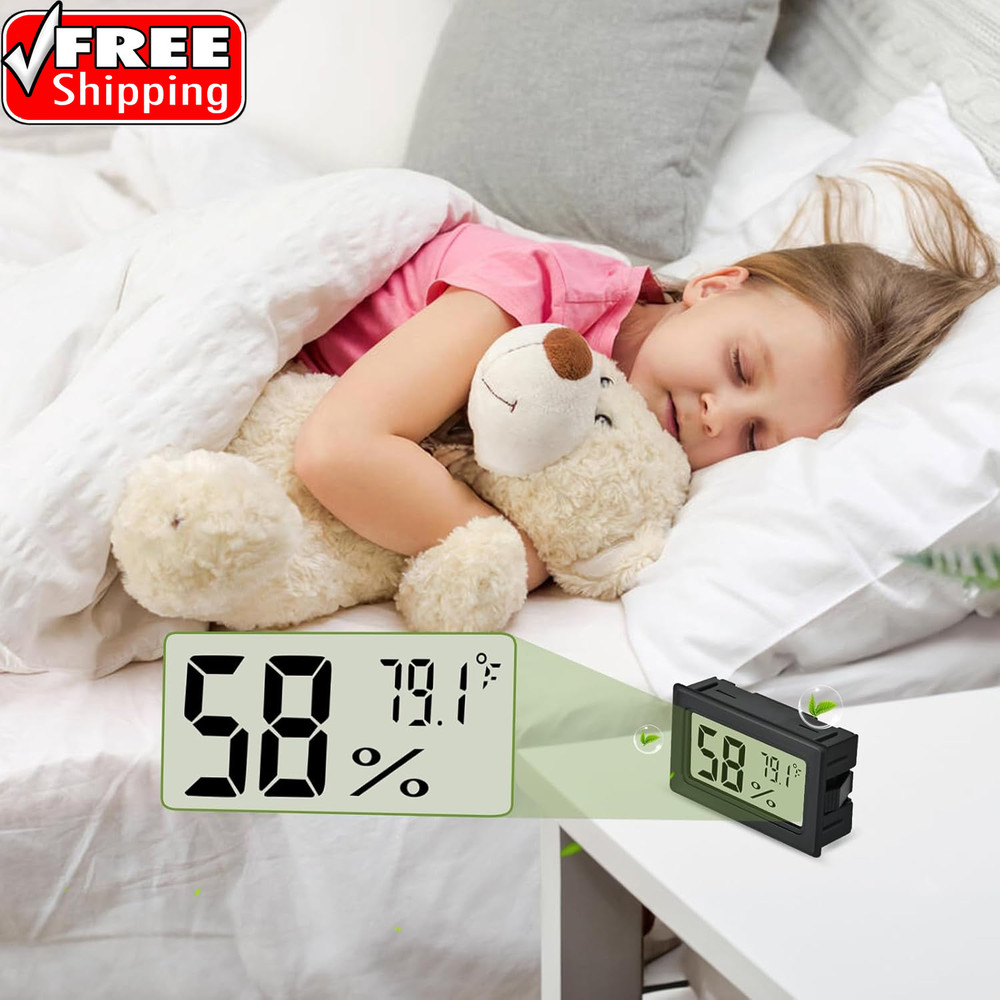 Humidity Meter Indoor Thermometer 6-Pack Mini Digital Thermometer Hygrometer Ind