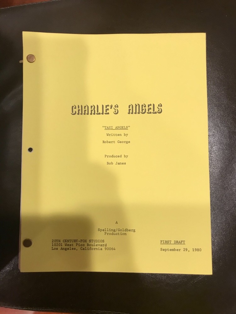 Original rare TANYA ROBERTS script CHARLIE'S ANGELS  JACLYN SMITH