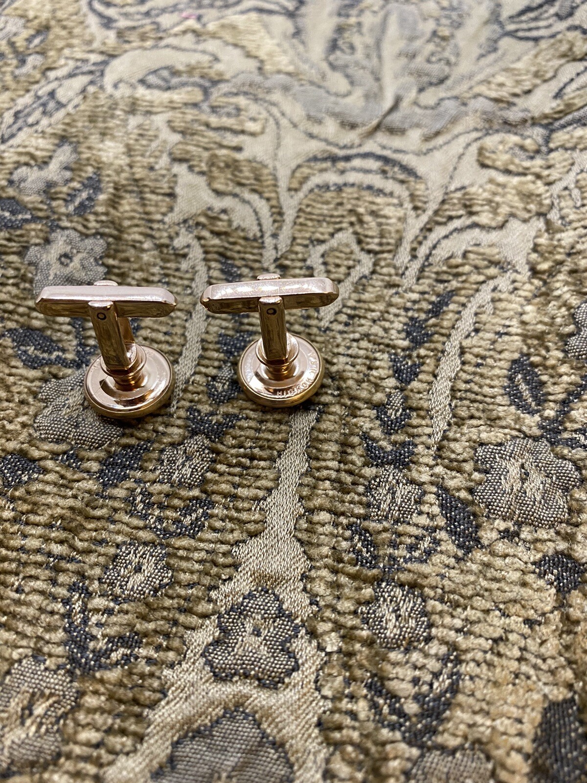 Vintage Mother of Pearl Hickok Cuff Links Holiday Gala ✨