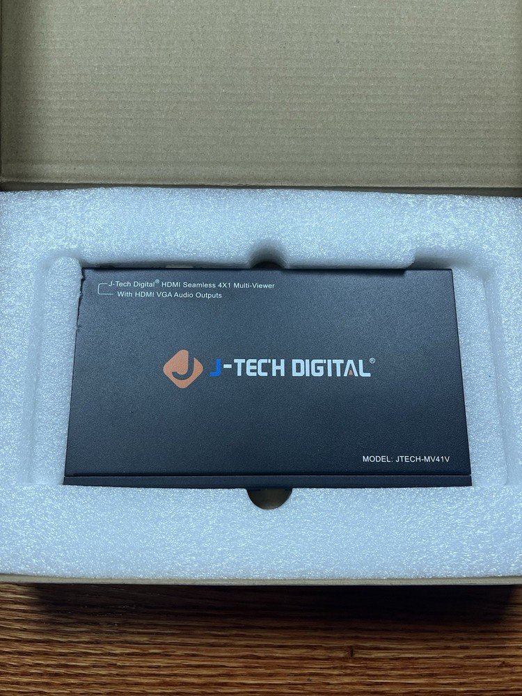 J-Tech JTECH-MV41 Digital HDMI 4x1 Multi-viewer Seamless Switch Function Tested