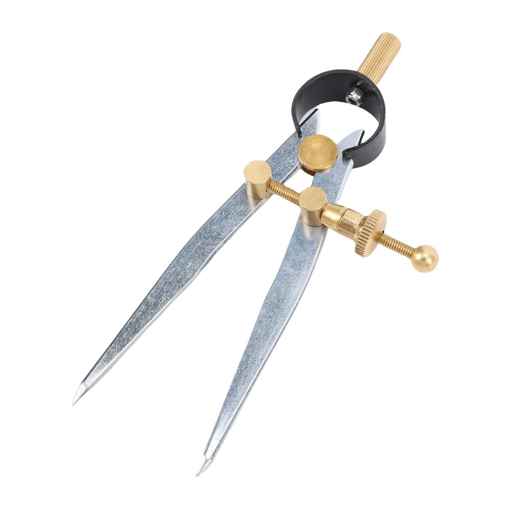 Spring Wing Divider Caliper Lockable 4in Leather Compass Creaser Compass Tool