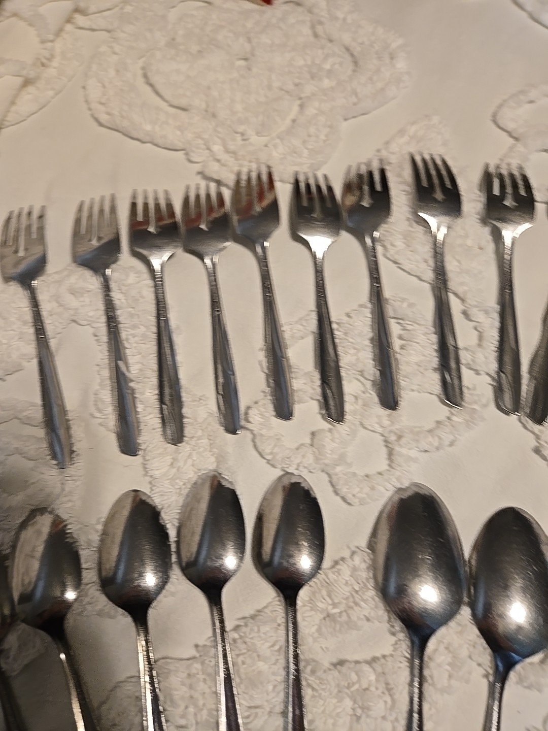 THOR STAINLESS U.S.A FLATWARE LOT STARS SPACE AGE ATOMIC 30 Pieces Rare
