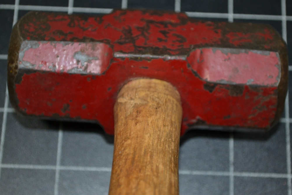 MADE IN SPAIN - DOUBLE FACE ENGINEERS' HAMMER - 4# - ORIGINAL HANDLE