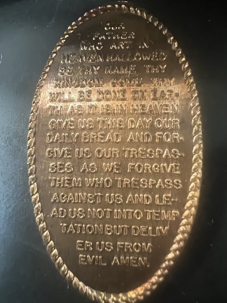 Lord's Prayer Elongated Pressed Smashed Penny