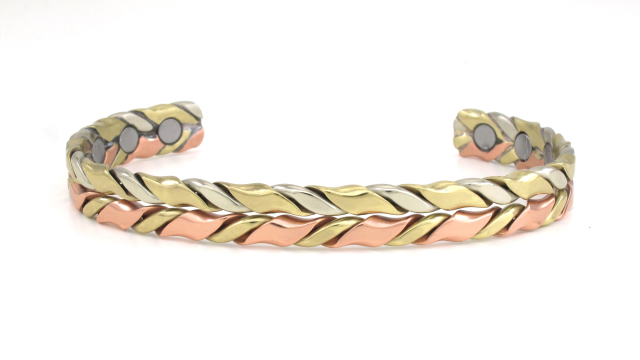 Fancy - New Type of Solid Copper High Power Magnetic Bangle Bracelet Cuff