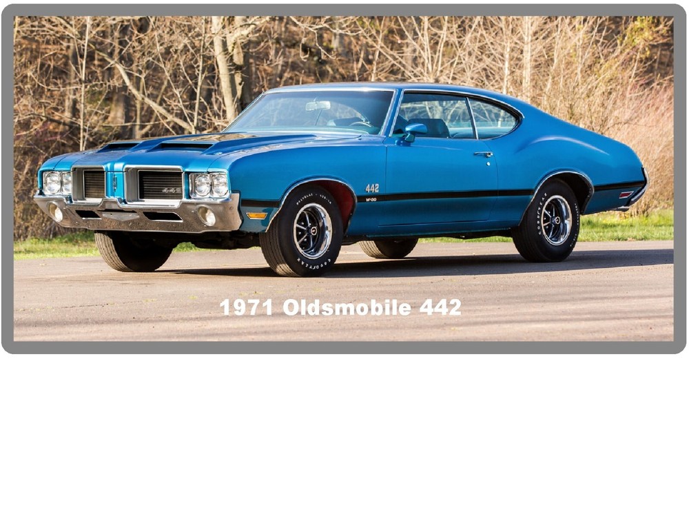 1971 Oldsmobile 442  Refrigerator / Tool Box  Magnet