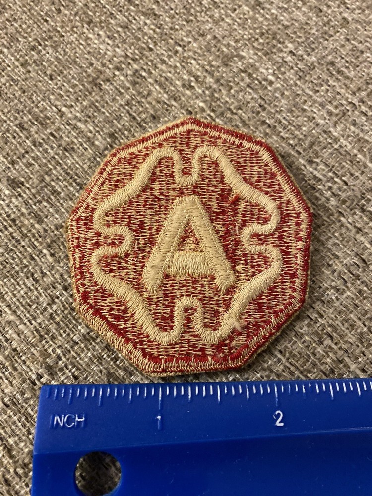 US Army 9th Army White A Patch INV8436