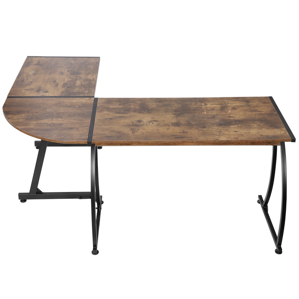 L-Shaped Corner Desk Computer Gaming Desk PC Writting Table Home Office