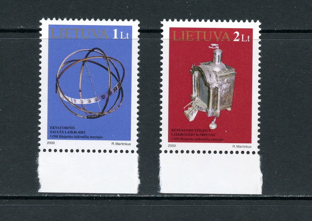J907  Lithuania  2000  Clock Museum   2v.    MNH