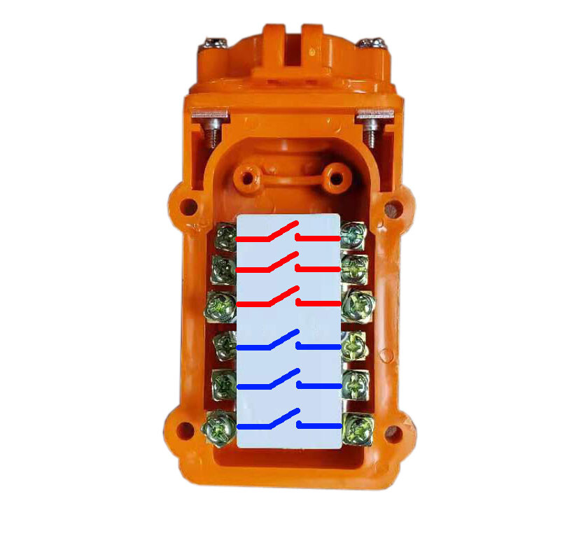Hoist Pendant Switch TNHA1-31 Forward­/Reverse , Up­/Down - 12 Terminals 3PST