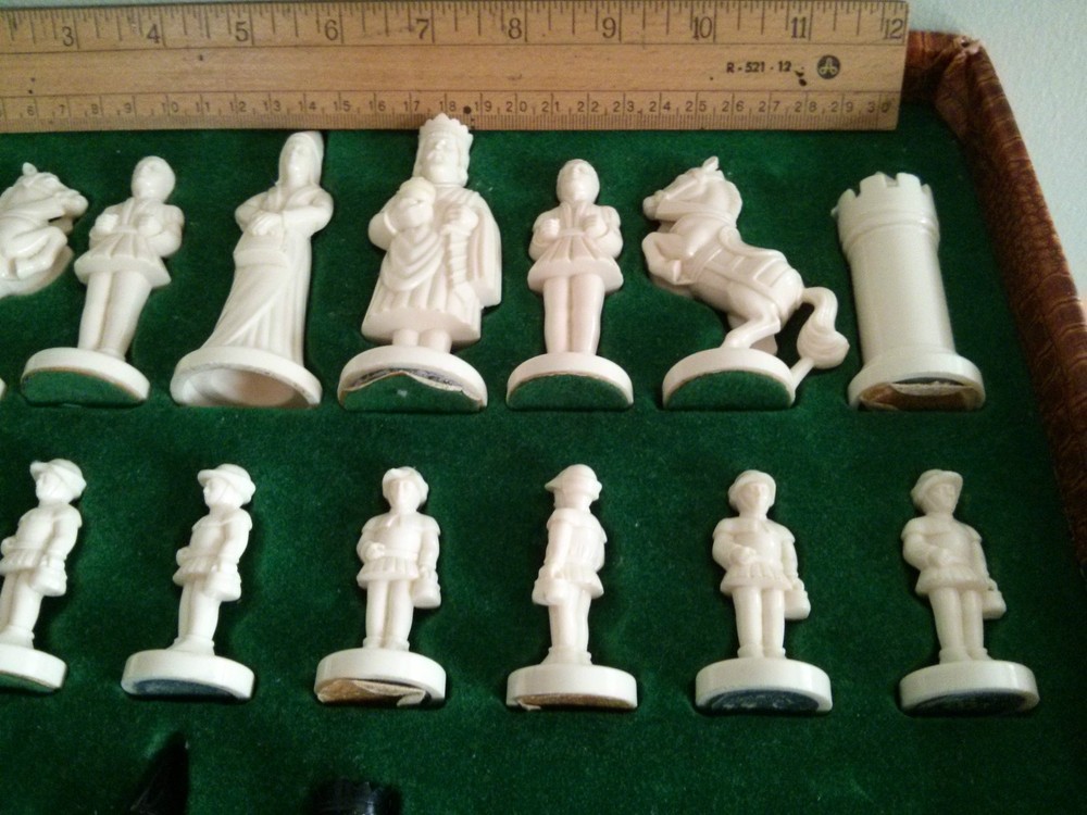 Vintage plastic chess set, made in Germany