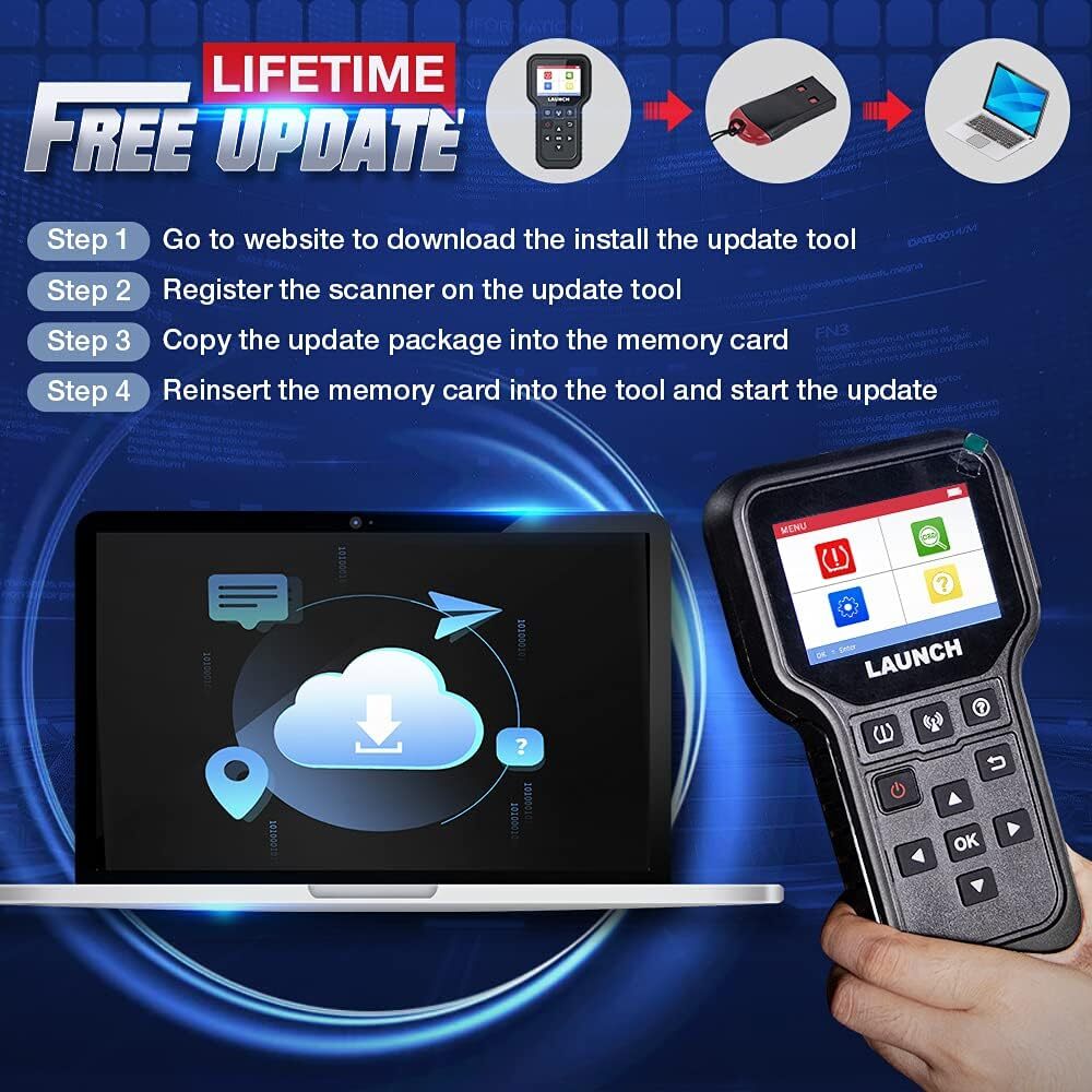 LAUNCH CRT5011E TPMS Relearn Tool Tire Pressure Sensor Programing Diagnosis Tool